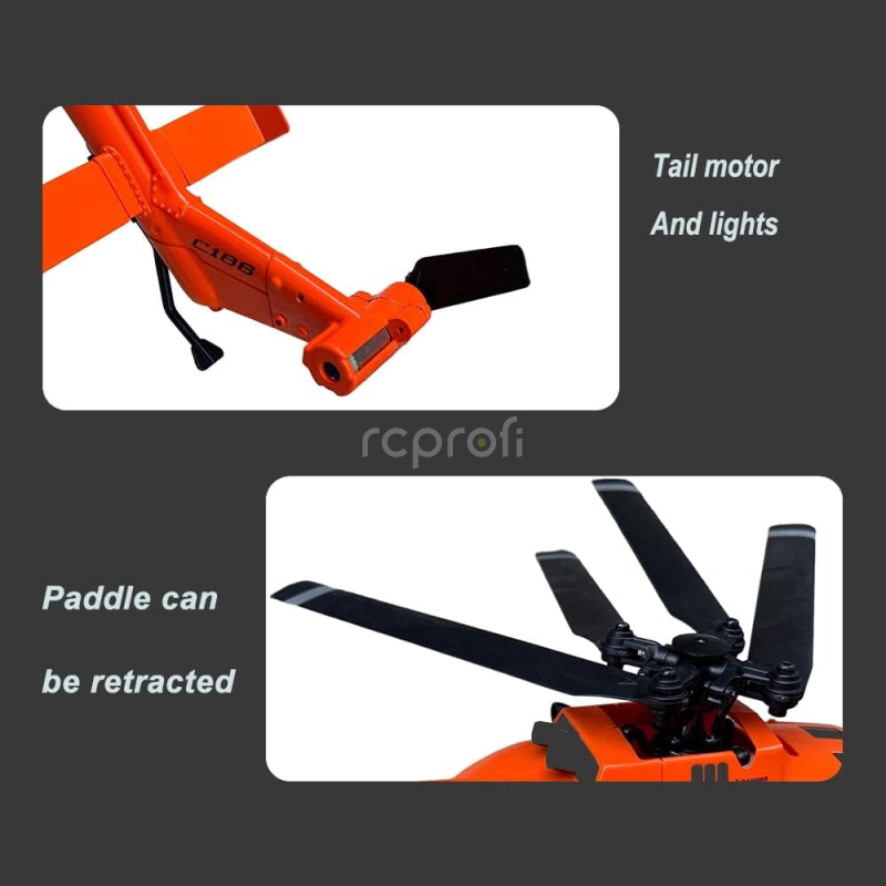 RC vrtulník C186 Pro, oranžová
