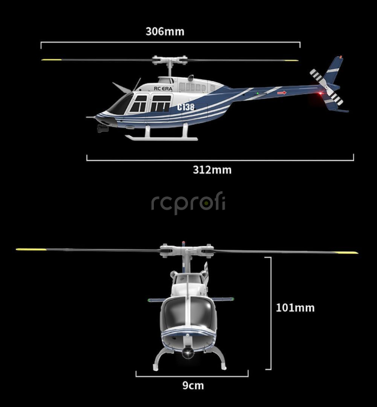 RC vrtulník Jet Ranger C138