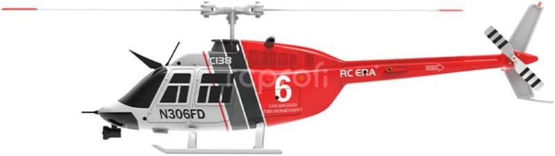 RC vrtulník Jet Ranger C138, červená