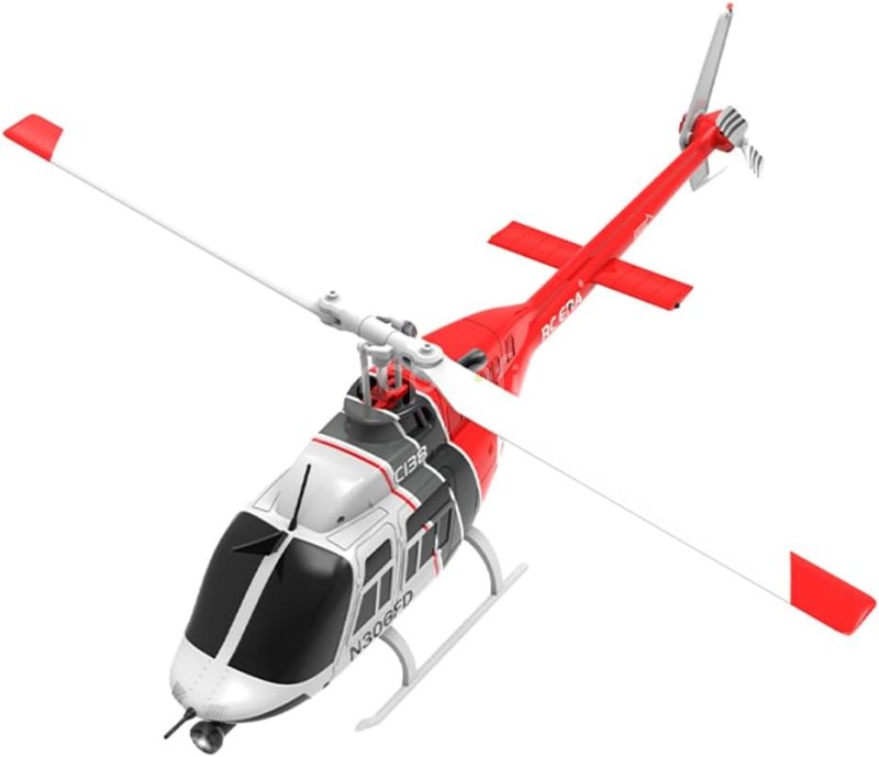 RC vrtulník Jet Ranger C138, červená