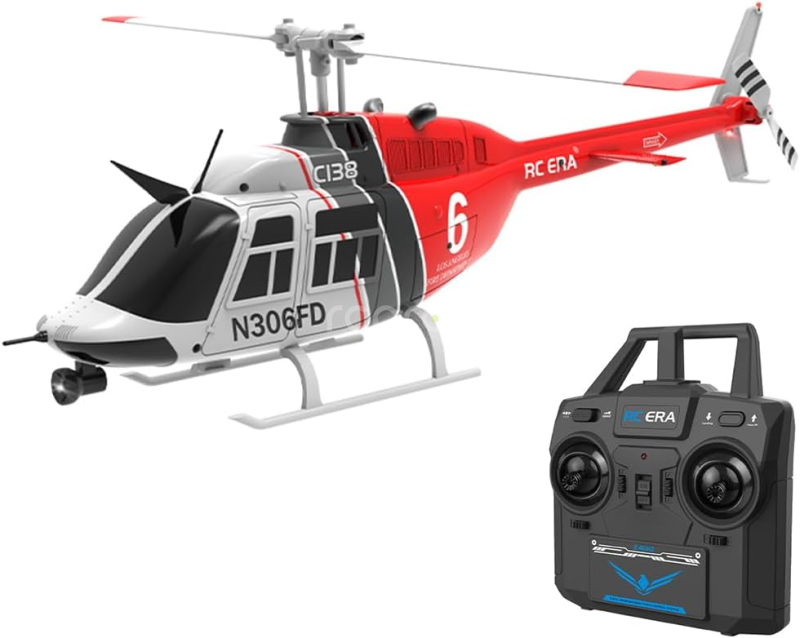 RC vrtulník Jet Ranger C138, červená