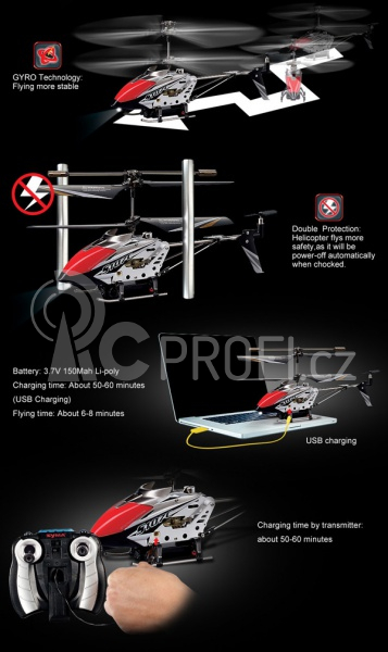 RC vrtulník Syma S107C s kamerou