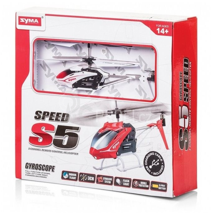 RC vrtulník Syma S5, bílá