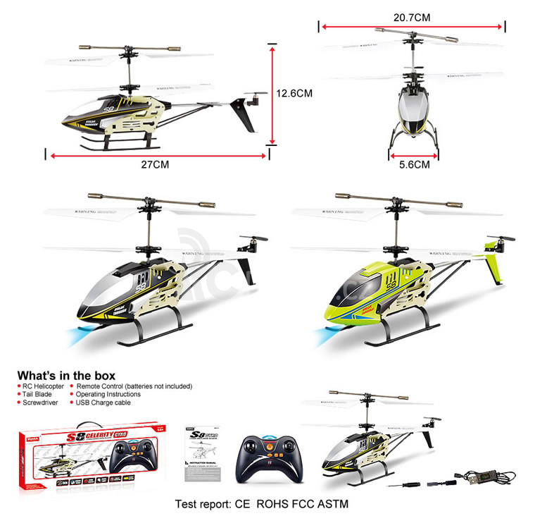 RC vrtulník SYMA S8, černá