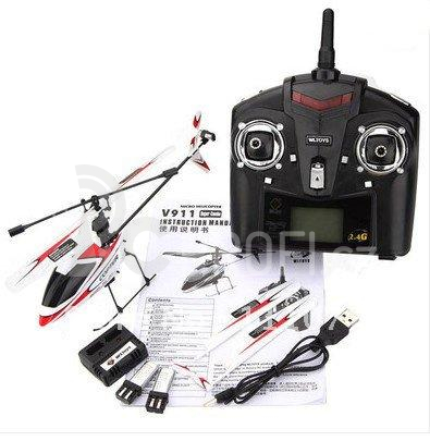 RC vrtulník WL Toys V911, červená