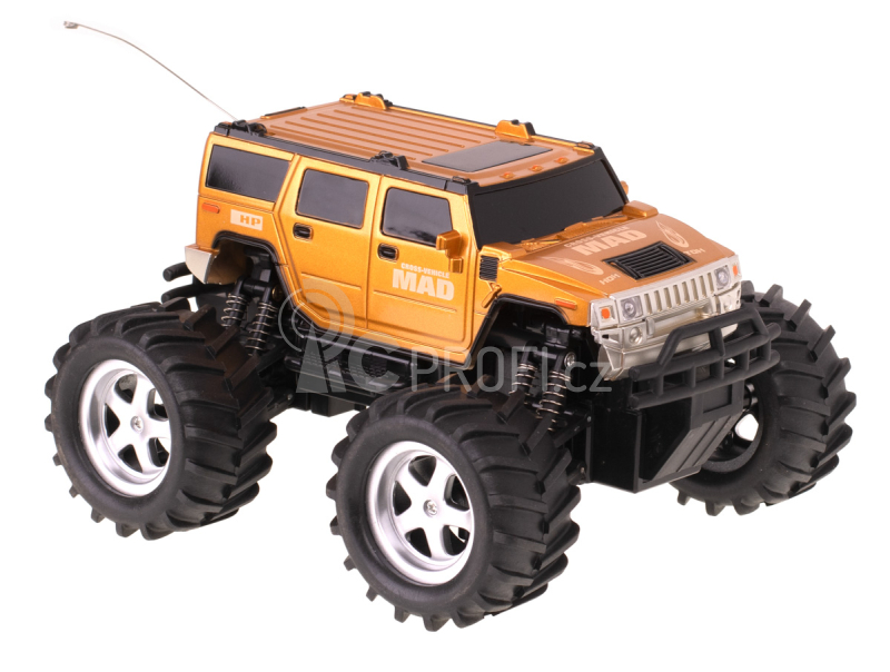 RC auto Monster Truck MAD, zlatá
