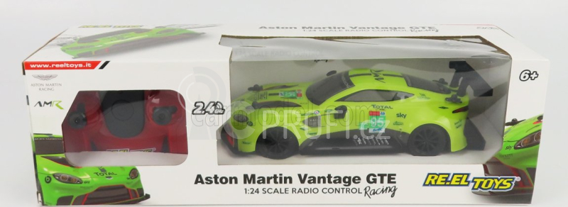 Re-el toys Aston martin Vantage Gte 4.0l Turbo V8 Team Aston Martin Racing N 95 24h Le Mans 2019 N.thiim - M.sorensen - D.turner 1:24 Světle Zelená