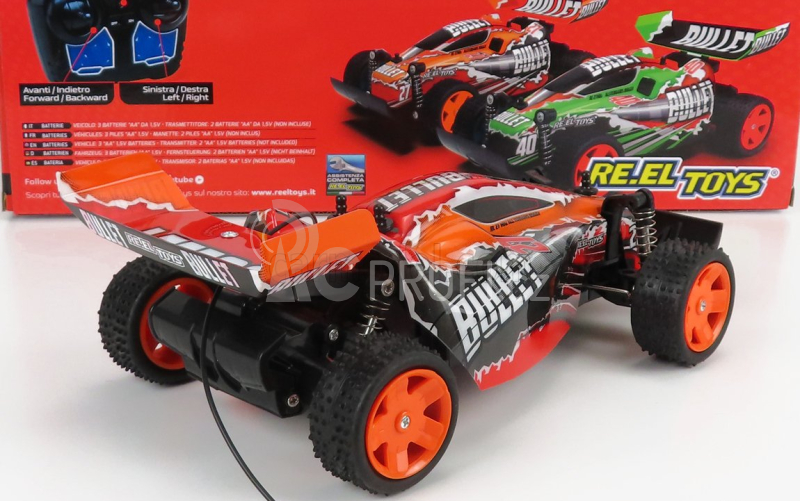 Re-el toys Buggy Bullet R/c N 27 Racing 2000 1:18 Oranžová Černá