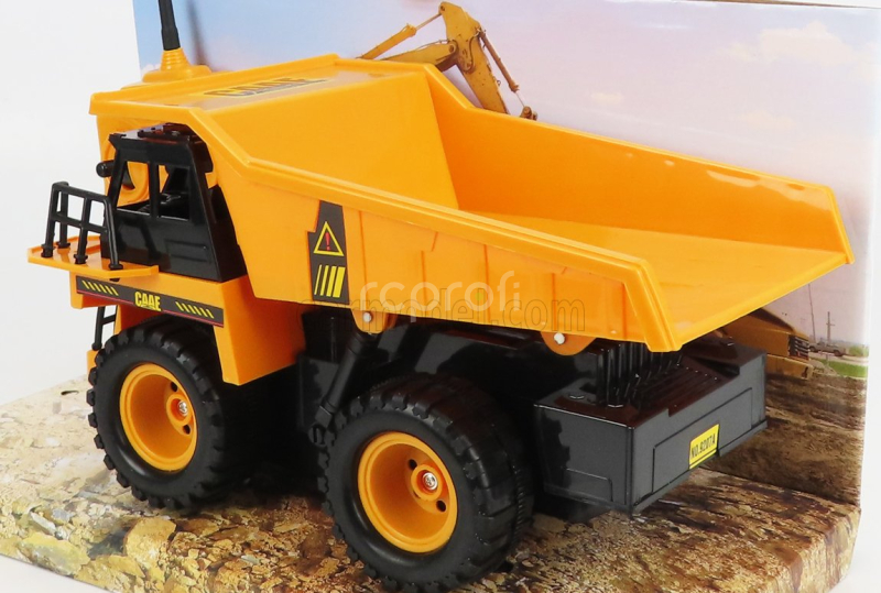 Re-el toys Case Titan Dumper Cassone Ribaltabile Cava Mineraria - Mining Truck 2013 1:24 Žlutá Černá