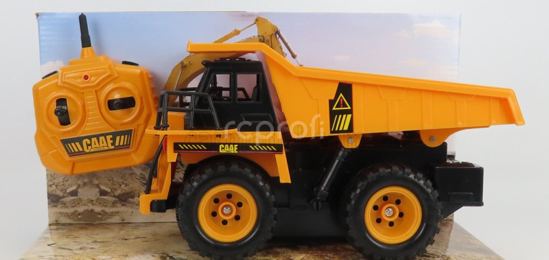Re-el toys Case Titan Dumper Cassone Ribaltabile Cava Mineraria - Mining Truck 2013 1:24 Žlutá Černá