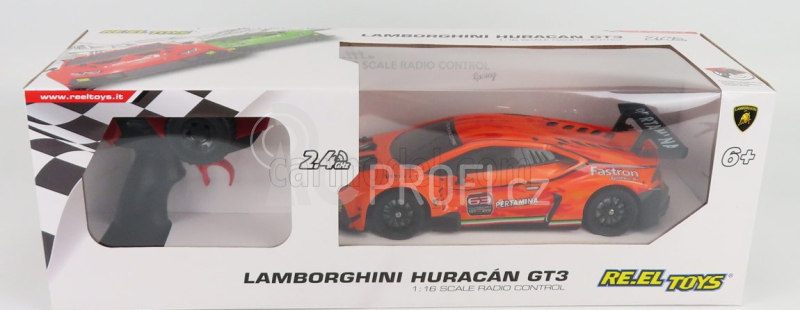 Re-el toys Lamborghini Huracan Gt3 N 63 Racing 2019 1:16 Orange