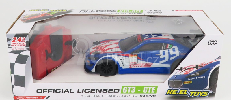 Re-el toys Maserati Granturismo Gt3 N 99 Racing 2015 1:24 Modrá Bílá
