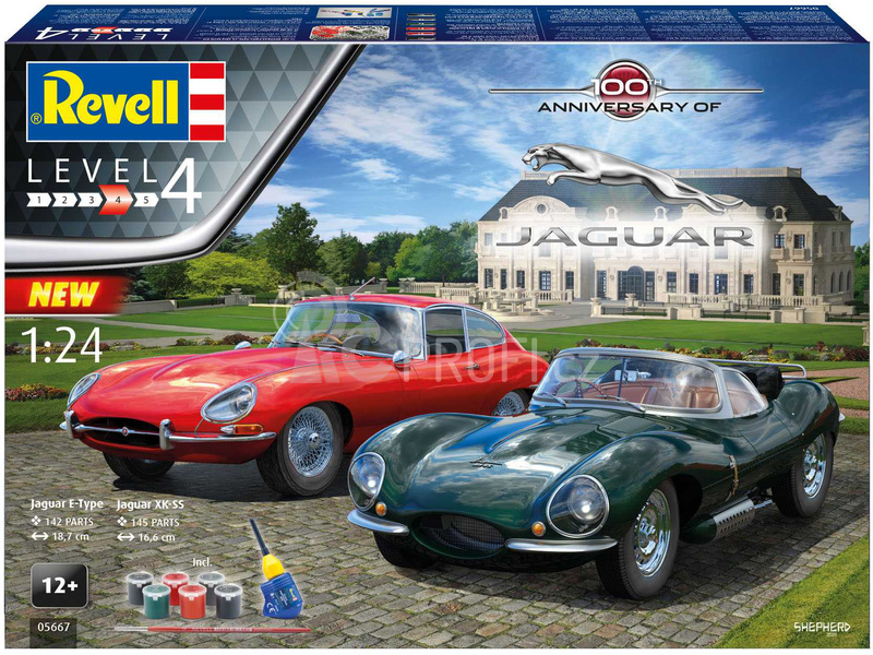 Revell 100 let Jaguaru (1:24) (giftset)