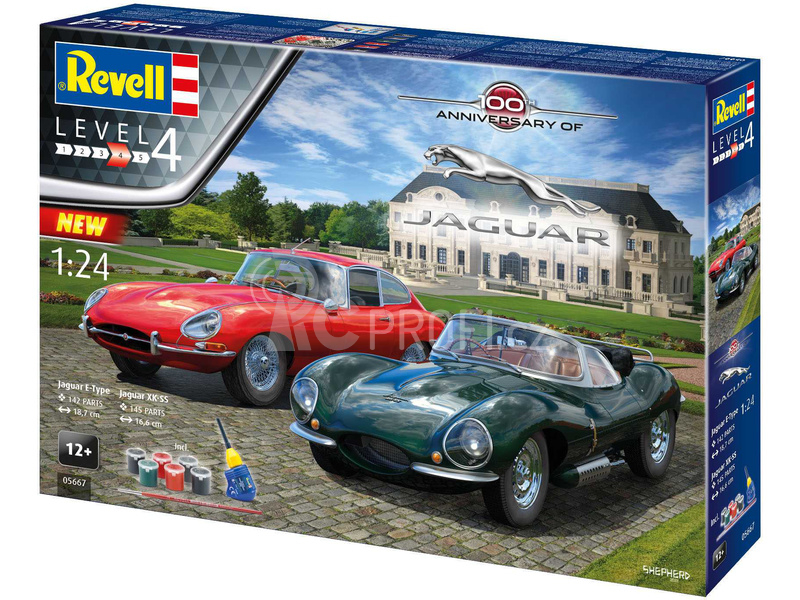 Revell 100 let Jaguaru (1:24) (giftset)