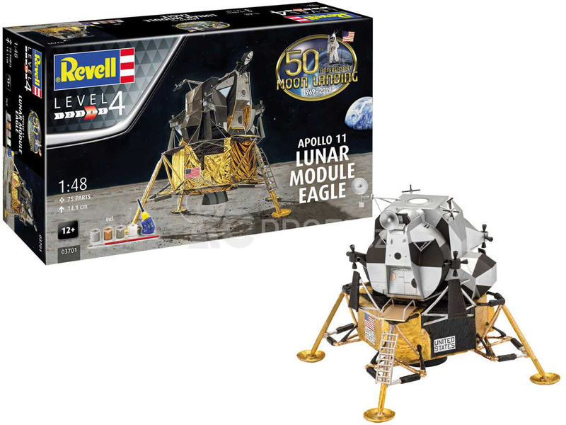Revell Apollo 11 lunární modul Eagle (50. výročí) (1:48) (sada)