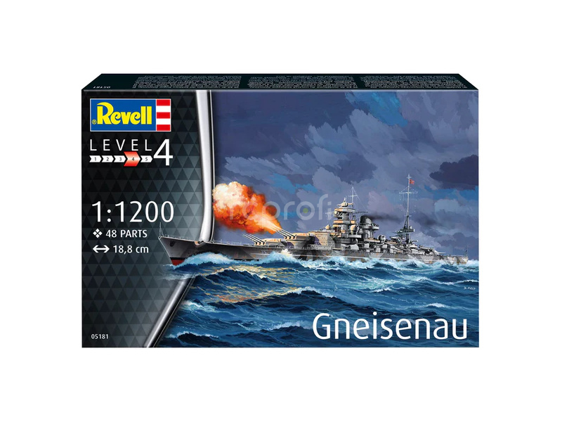 Revell Battleship Gneisenau (1:1200) (starter set)