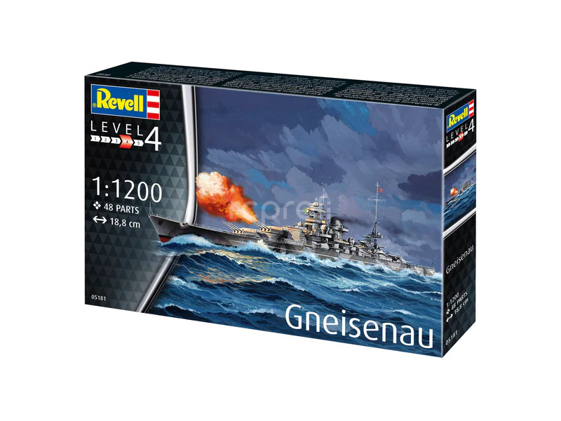 Revell Battleship Gneisenau (1:1200) (starter set)