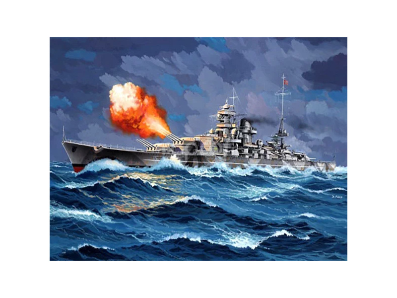 Revell Battleship Gneisenau (1:1200) (starter set)