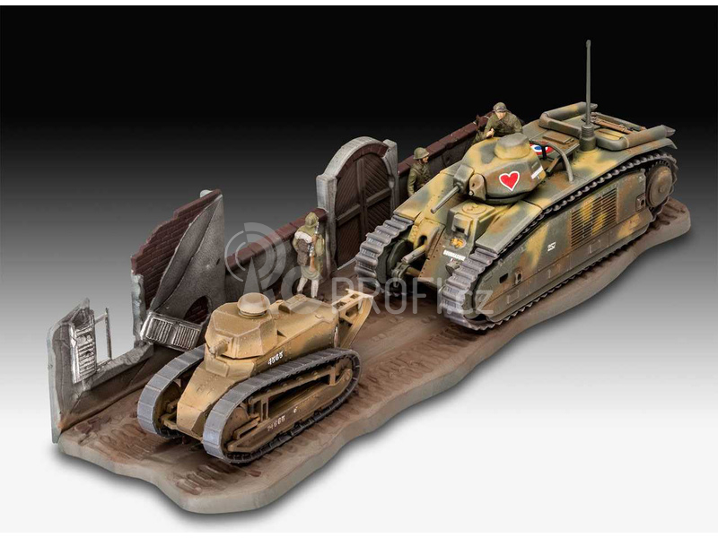 Revell Char B.1 bis, Renault FT.17 (1:76)