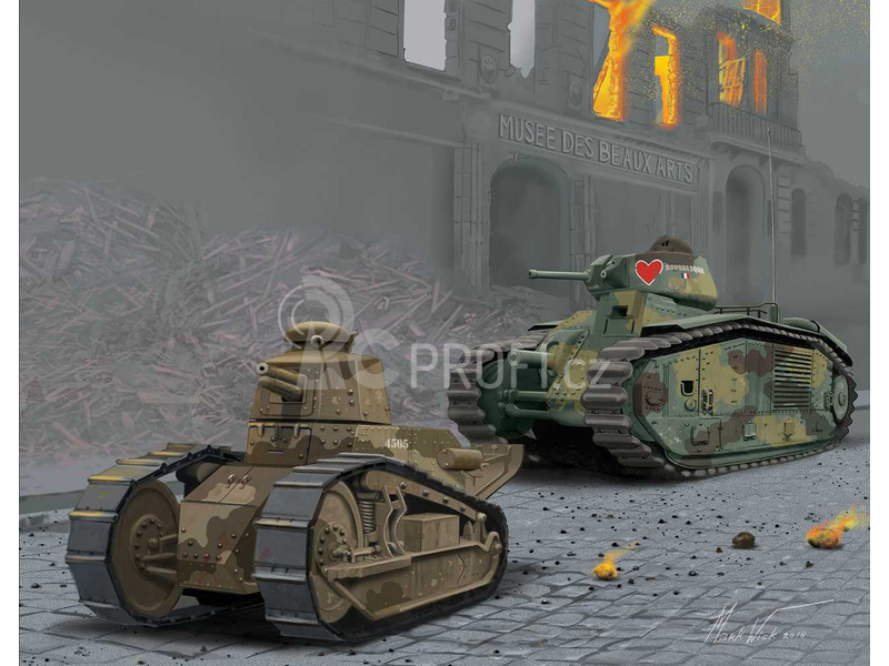 Revell Char B.1 bis, Renault FT.17 (1:76)