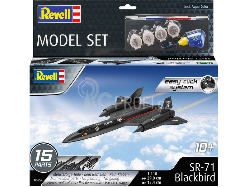 Revell EasyClick - Lockheed SR-71 Blackbird (1:110) (sada)