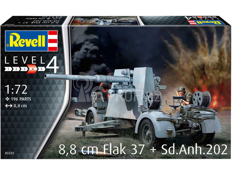 Revell Flak 37 88mm, Sd.Anh.202 (1:72)