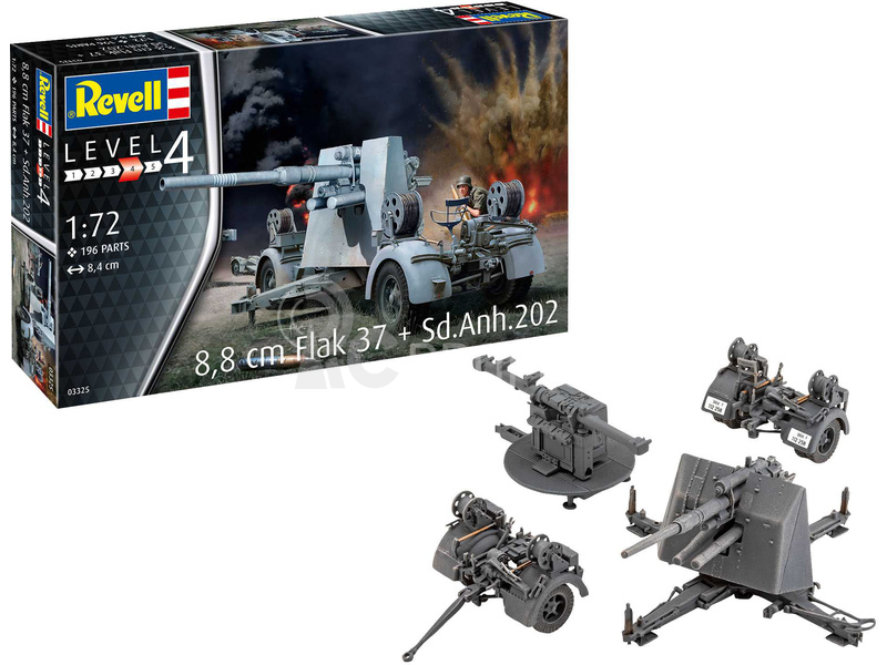 Revell Flak 37 88mm, Sd.Anh.202 (1:72)