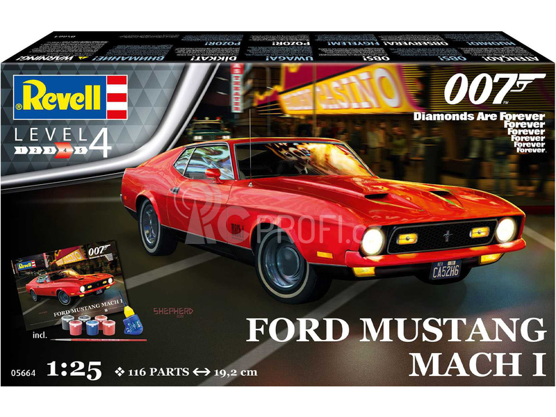 Revell Ford Mustang I - Diamanty jsou věčné (1:25) (Giftset)