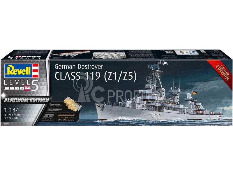 Revell German Destroyer Class 119 (Z1/Z5) (1:144)