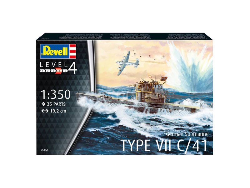 Revell German Submarine Type VII C/41 (1:350) (starter set)