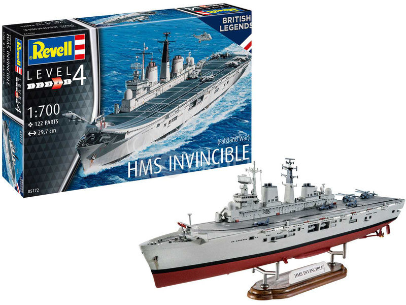 Revell HMS Invincible (Falkland War) (1:700) (set)