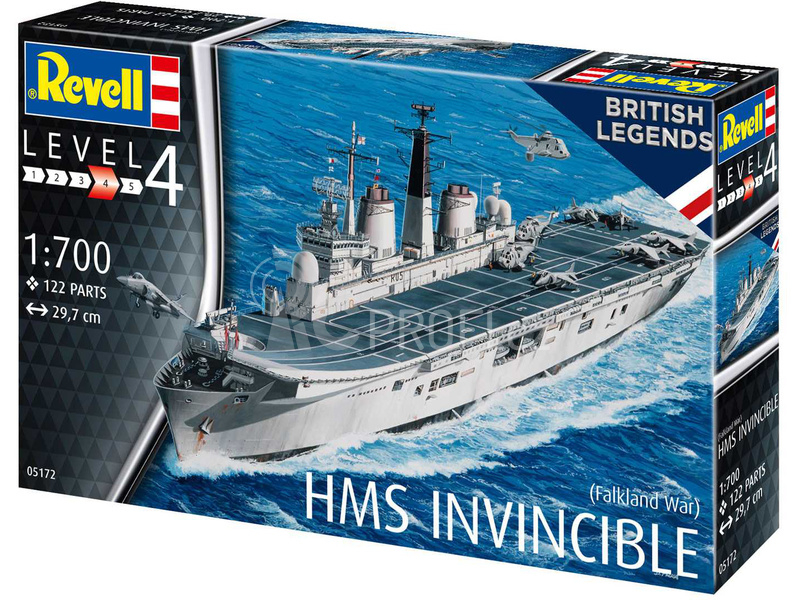 Revell HMS Invincible (Falkland War) (1:700) (set)