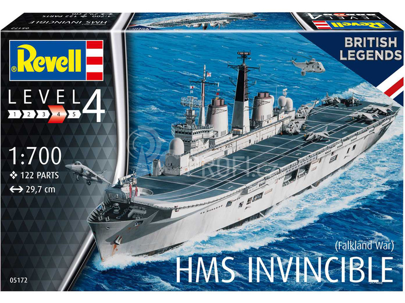 Revell HMS Invincible (Falkland War) (1:700) (set)