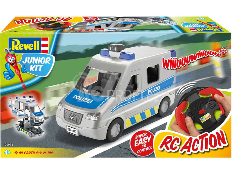 Revell Junior Kit - policejní dodávka (1:20)