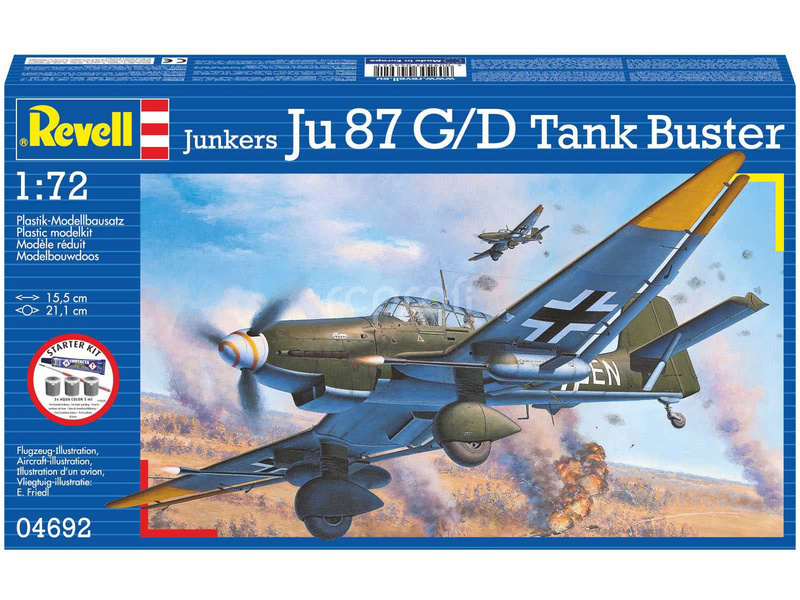 Revell Junkers Ju87 G/D Tank Buster (1:72) (Starter Kit)