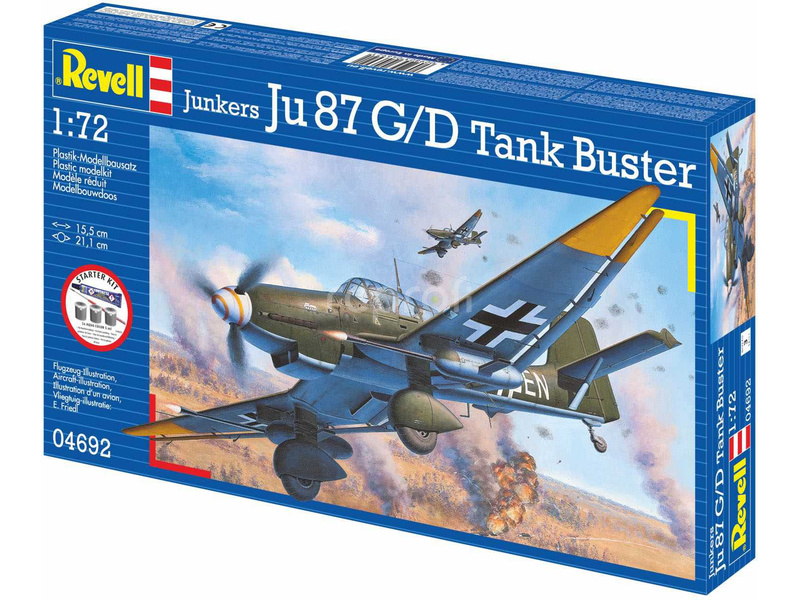Revell Junkers Ju87 G/D Tank Buster (1:72) (Starter Kit)