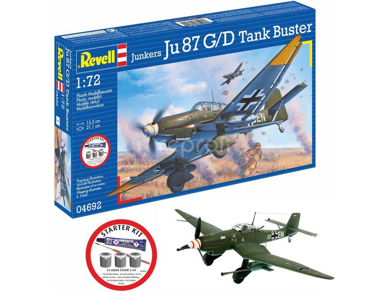 Revell Junkers Ju87 G/D Tank Buster (1:72) (Starter Kit)