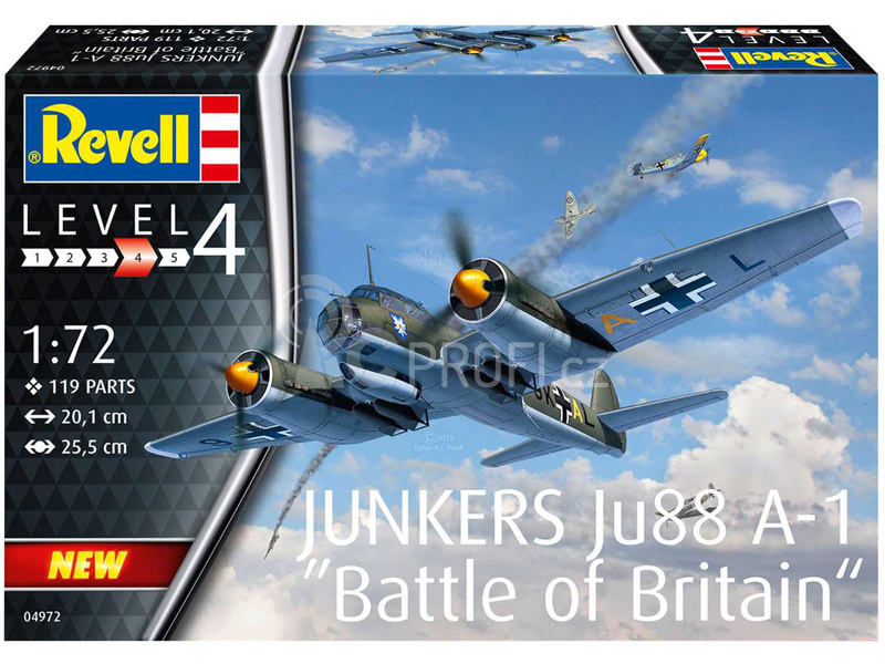 Revell Junkers Ju88 A-1 Bitva o Británii (1:72)