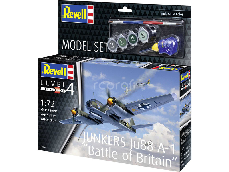 Revell Junkers Ju88 A-1 Bitva o Británii (1:72) (sada)