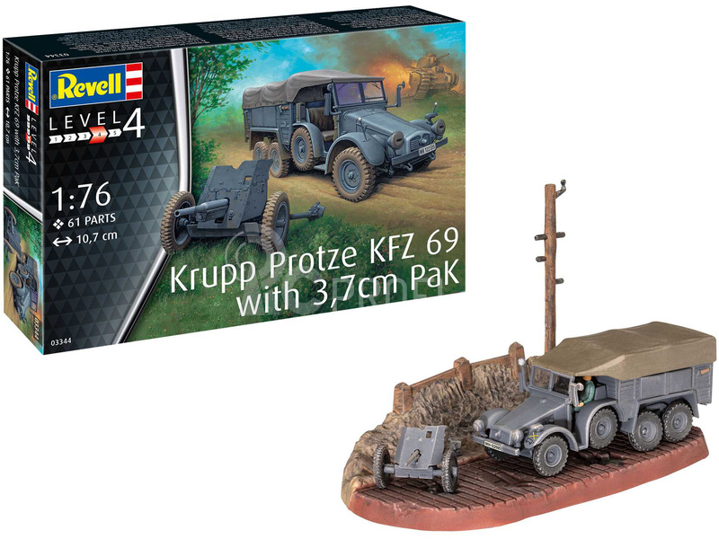 Revell Krupp Protze KFZ 69 with 3,7cm Pak (1:76)