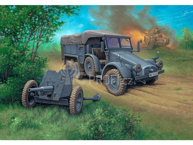 Revell Krupp Protze KFZ 69 with 3,7cm Pak (1:76)