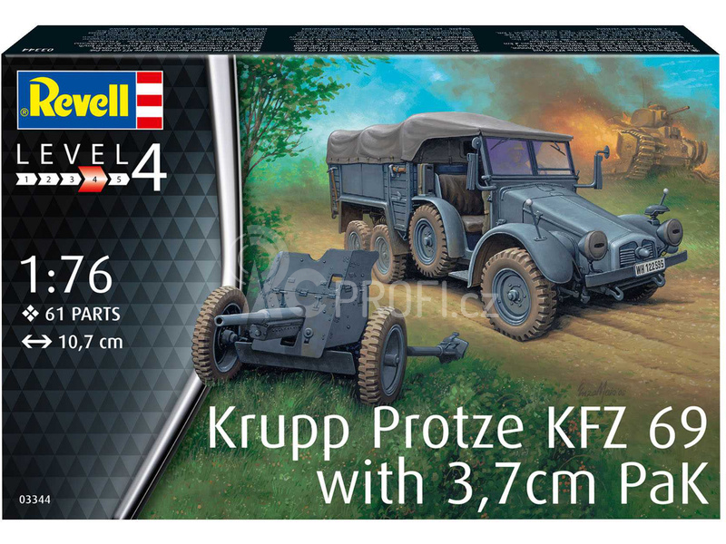 Revell Krupp Protze KFZ 69 with 3,7cm Pak (1:76)