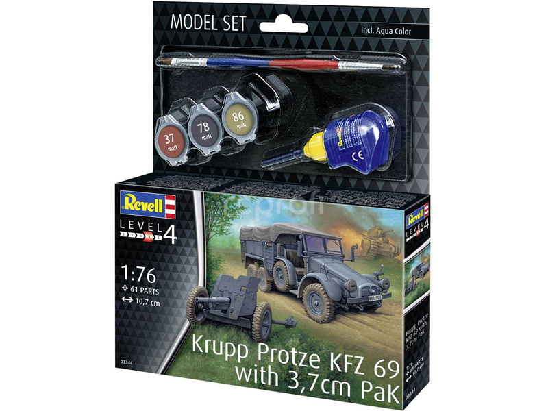 Revell Krupp Protze Kfz 69 with 3.7cm Pak (1:76) (sada)