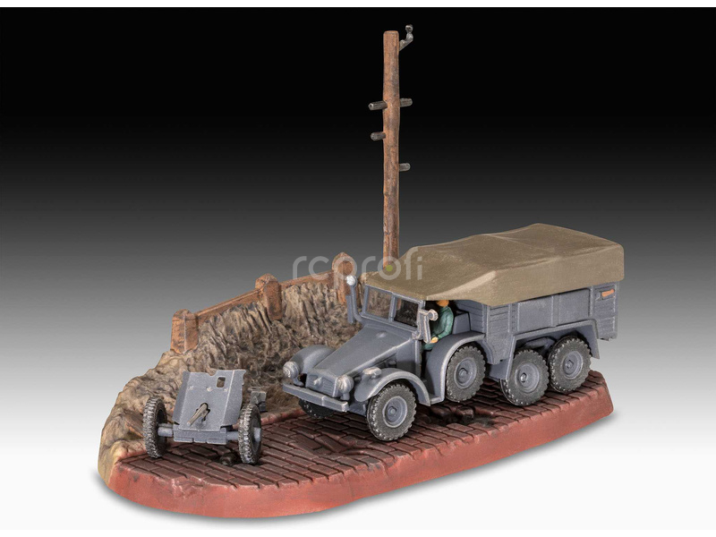 Revell Krupp Protze Kfz 69 with 3.7cm Pak (1:76) (sada)