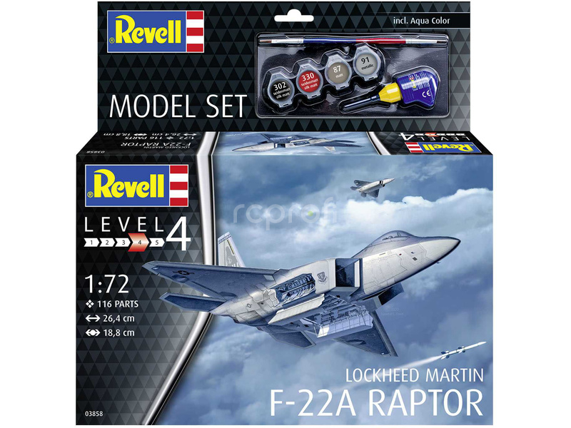 Revell Lockheed Martin F-22A Raptor (1:72) (sada)