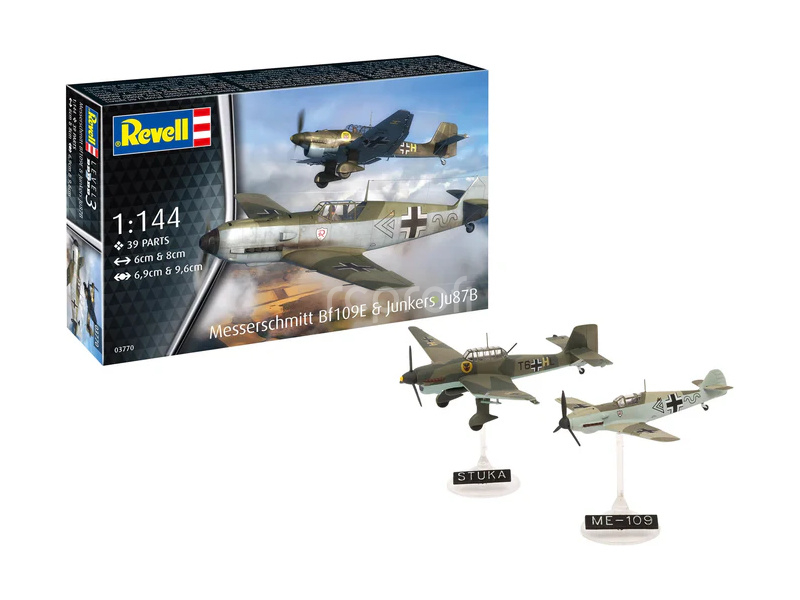Revell Messerschmitt Bf109E & Ju87B Stuka (1:144) (starter set)