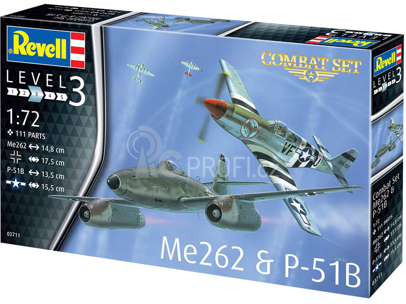 Revell Messerschmitt Me 262, P-51B Mustang(1:72)