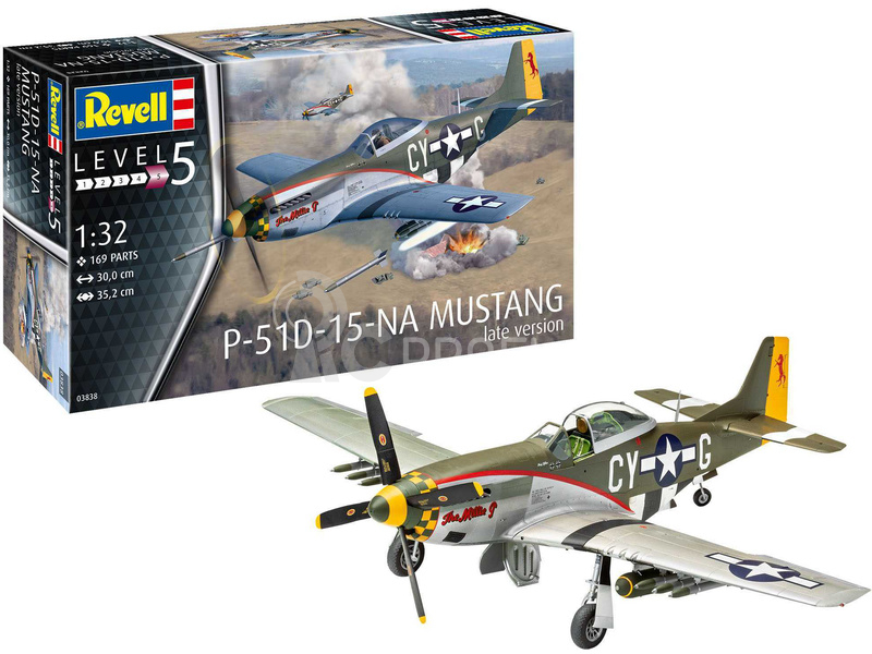 Revell North American P-51 D Mustang pozdní verze (1:32)