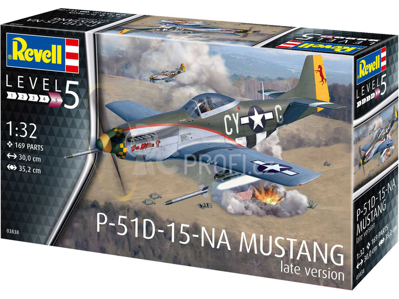 Revell North American P-51 D Mustang pozdní verze (1:32)
