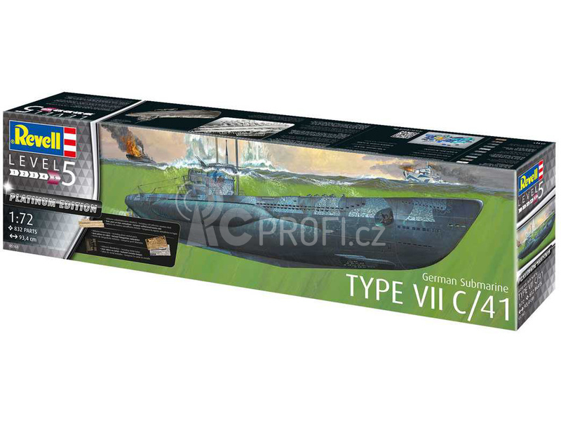 Revell ponorka Typ VII C/41 (Platinum Edition) (1:72)